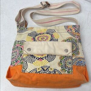 Fossil Lena Crossbody Tote/Bag Canvas
